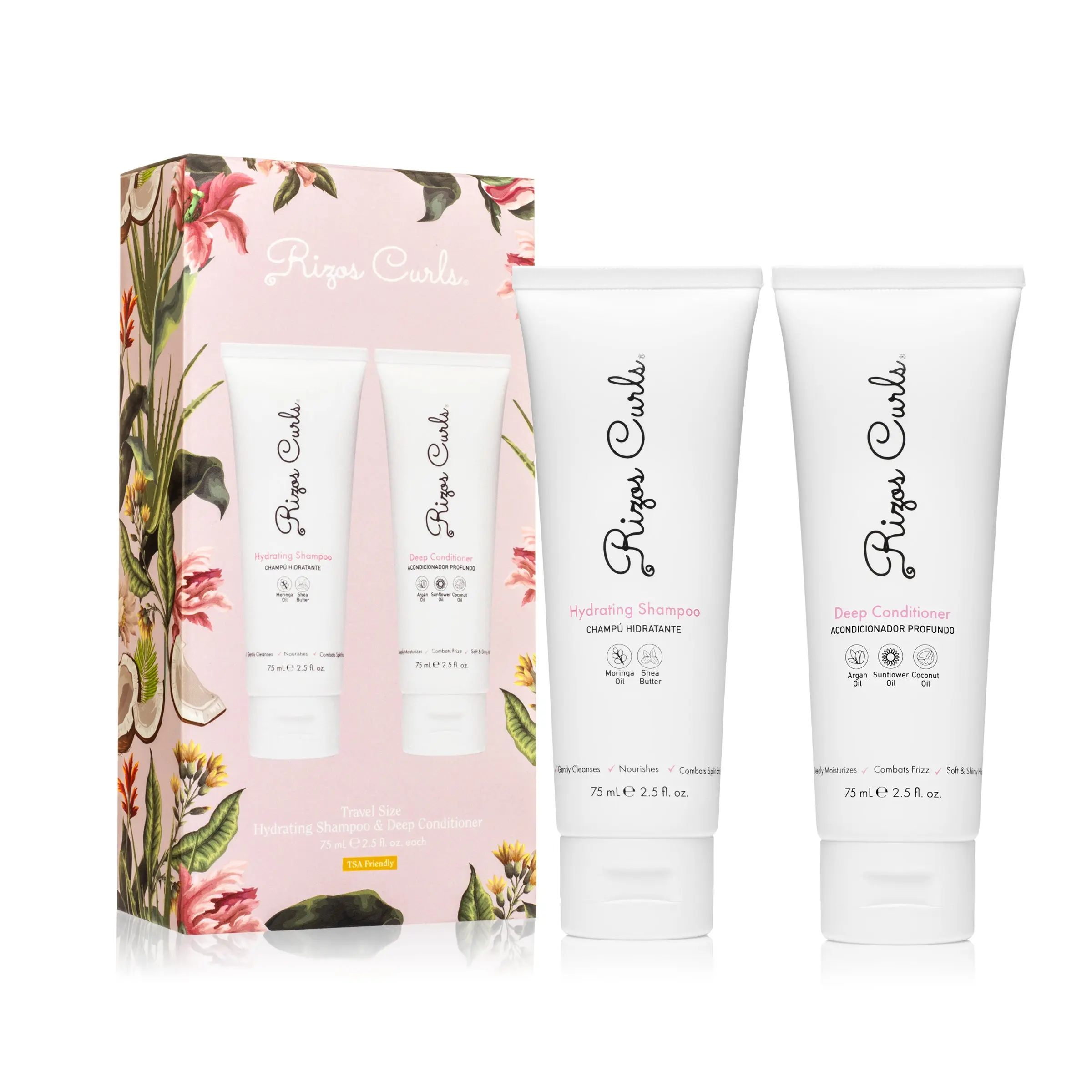 Rizos Curls Wash Day Bundle - Hydrating Shampoo and Deep Conditioner bundle