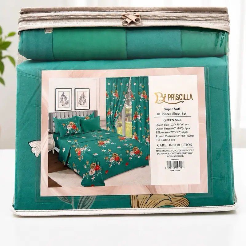 Super soft 10 pieces sheet set