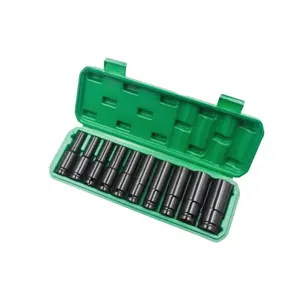 10-Piece Electric Socket Wrench Set, Long Hex Key, Portable Multi-Function Tool Kit, Ideal for Home & Professional Use