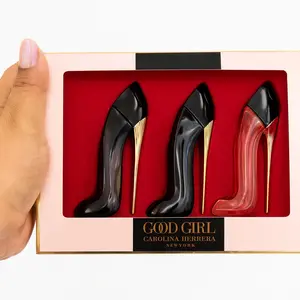 Carolina Herrera Good Girl Gift Set 3 x 0.24 Oz Eau De Parfum Floral Fragrance Blend Women's Perfume Set