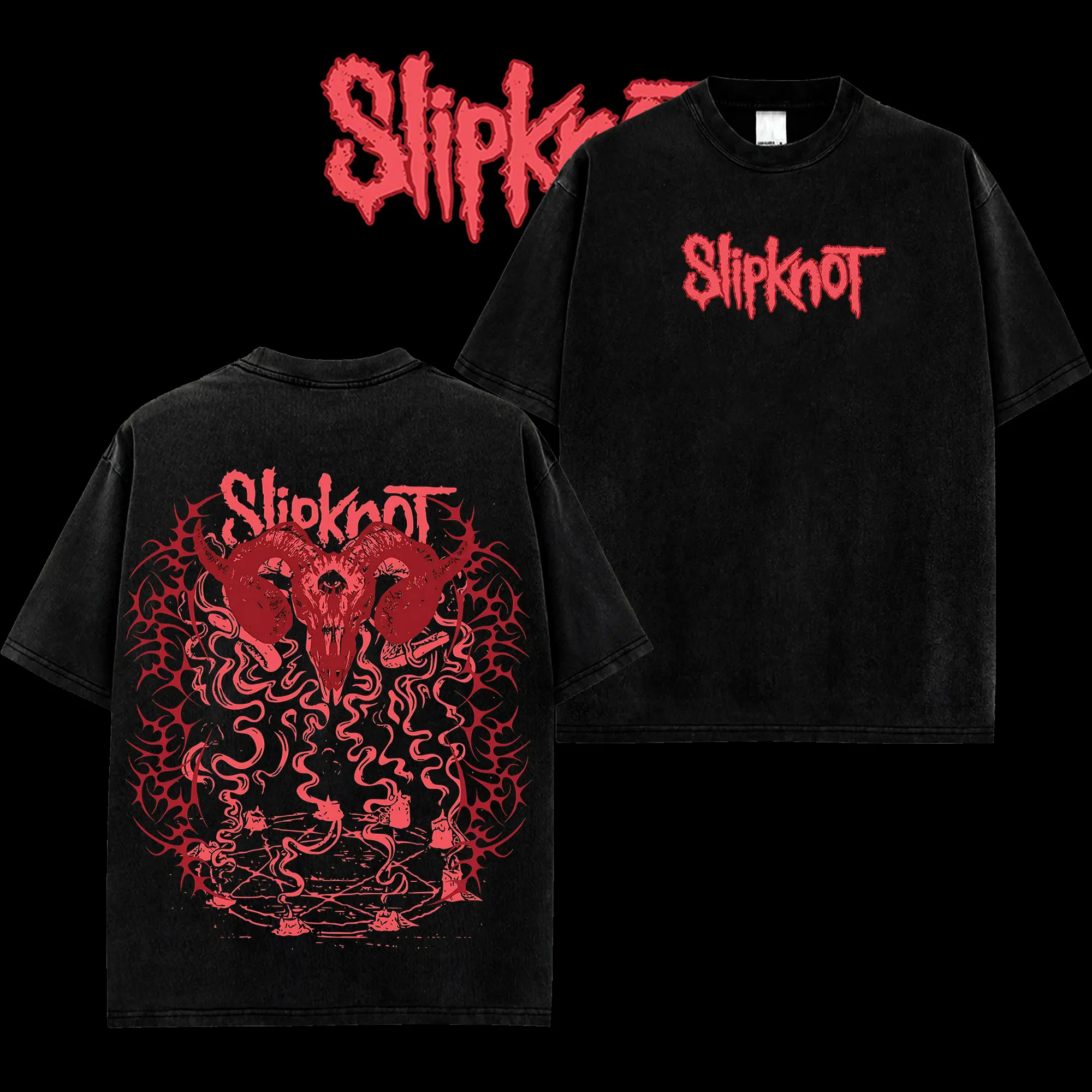 [MetalStyle] Slipknot 25TH ANNIVERSARY Retro Unisex 100% Heavyweight Cotton T-Shirt, Acid Washed Hoodie – 100% Heavy Cotton Rock Groove Metal Tee, Groove Metal Rock Band Shirt, Oversized Vintage Tee, Heavy Metal Merch, Gift for Rock Fans