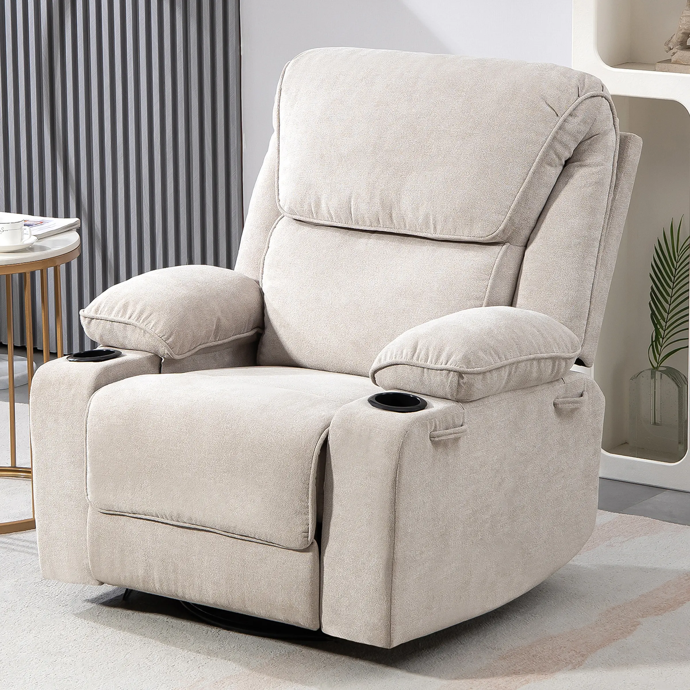 BRTHORY 8-Point Shiatsu Massage Recliner Sofa with Heat, Air Compression, Remote Control, Adjustable Therapy - 400lb Capacity - Ideal for Living Room, Perfect Valentine's Day Gift