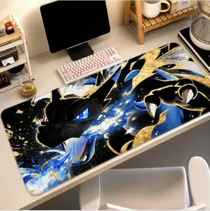 CCharizardd Mouse Pad XL, Mega Evolution Desk Mat, Dragon Fire Desk Setup, TCG Playmat Gaming Card Games