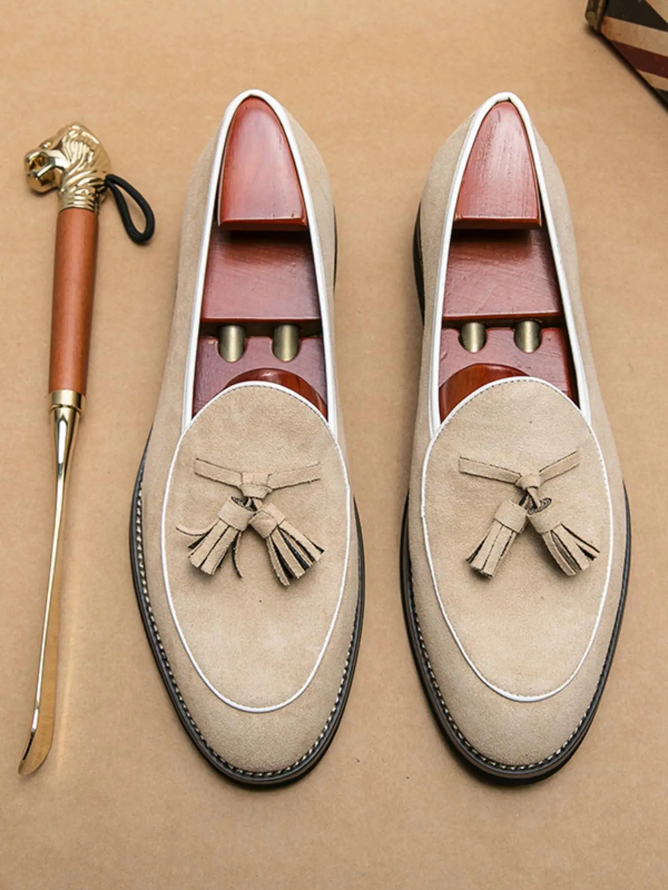 Men's Fashionable Tassel Decorated Dress Shoes, Casual Comfortable Pu Leather Loafers Flat for Daily Wear, Fashion Shoes for Party, Daily Clothing Decor, Footwear