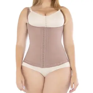 FAJA VEST 3 LEVEL HOOK COMPRESSION WITH SUSPENDERS BRALESS  09173