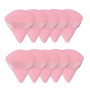 10/20Pcs Triangle Velvet Makeup Sponge FP03 | Washable Cosmetic Puff
