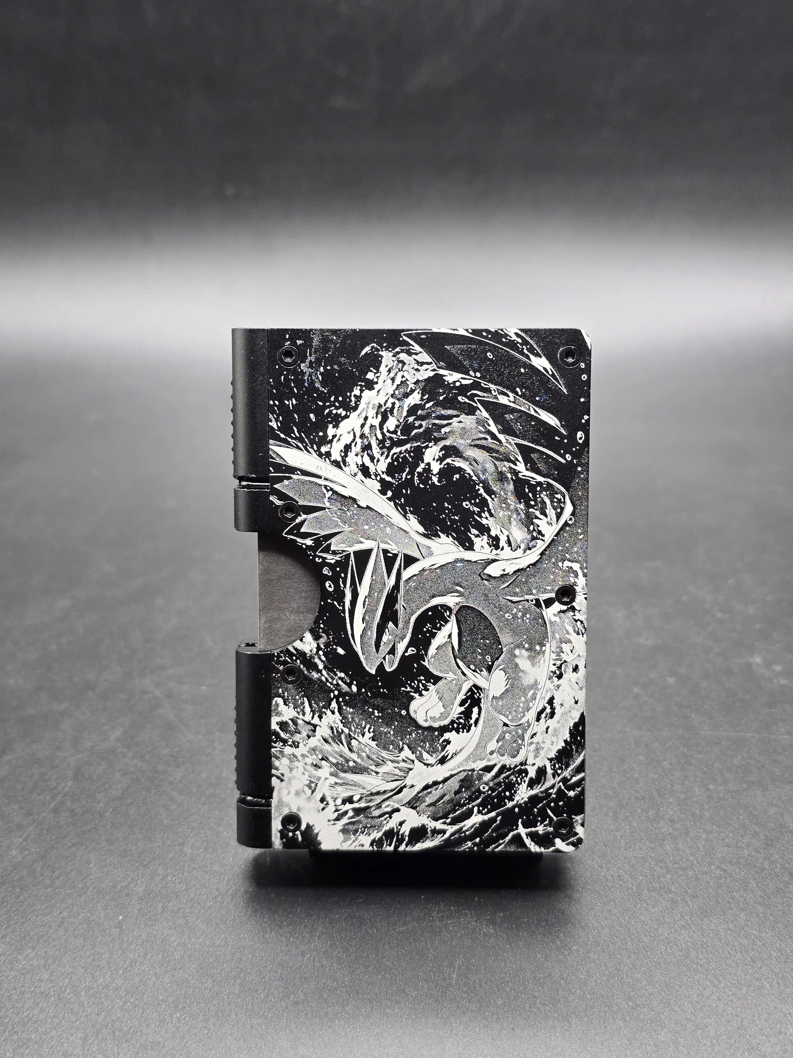 Guardian of the Seas Metal Wallet – Laser Engraved RFID Blocking Wallet with Secure Hinge System