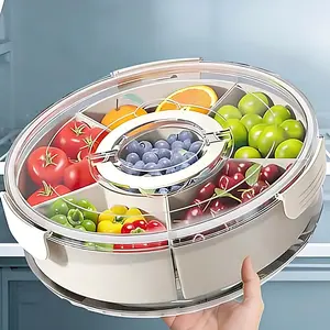 2026 Easter Rotating Airtight Snackle Box, Multi-Compartment Candy Nut Storage Tray, Kitchen Gadgets Holiday Gift & Party Serving Container for Bridal Shower outdoorfun