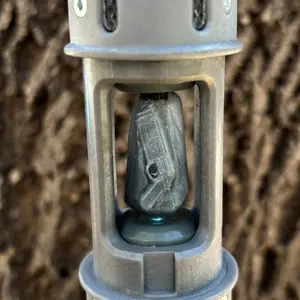 Andors Bryar Blaster Encased Kyber Crystal - Galaxy Edge Handmade Jedi Master Crafted Force Igniting White Blade Holocron Accessory