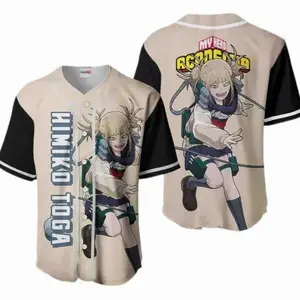 Himiko Toga My Hero Academia Anime 3D Baseball Jersey Shirt