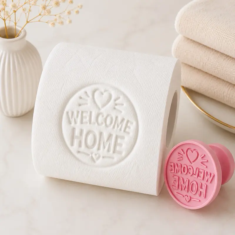 Toilet Paper Embosser Stamp – | Bathroom Decor & Guest Gift