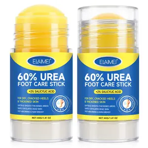 Two-Pack Elaimei Urea Foot Care Stick 40g, Intensive Foot Care, Moisturizing Heel Balm, Foot Moisturizer, Deep Hydration, Gentle Exfoliation, Foot Dead Skin Remover, Foot Urea Cream, 60% Urea & 2% Salicylic Acid