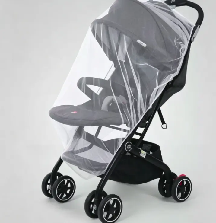 Durable trolley mosquito net (1-piece set) - Universal elastic net cover, suitable for small beds and car seats | Portable essential protective breathable item (pink)