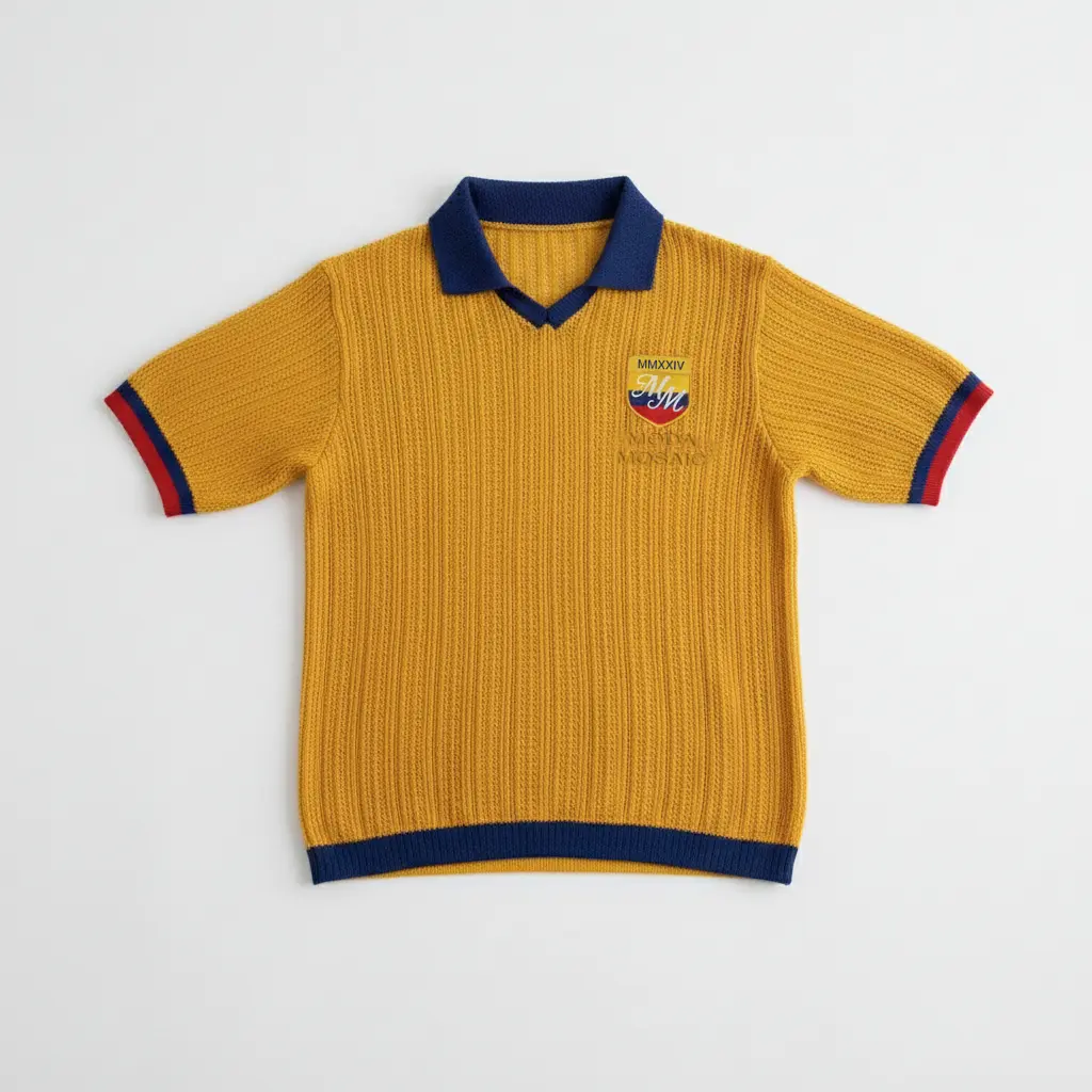 Colombia Knitted Soccer Jersey - Azul 93