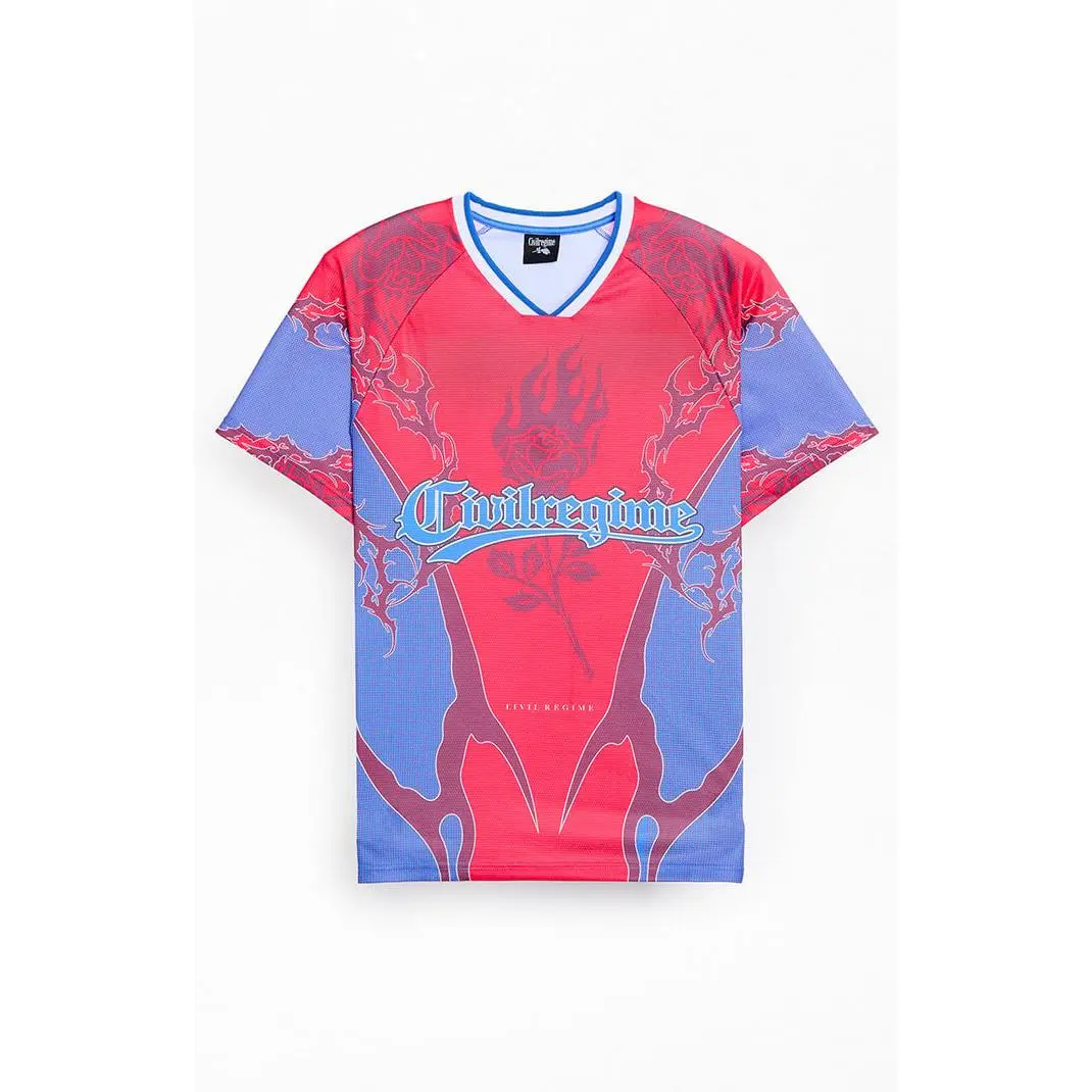 Civil Men's Steph Short Sleeve Soccer Jersey - Multicolor