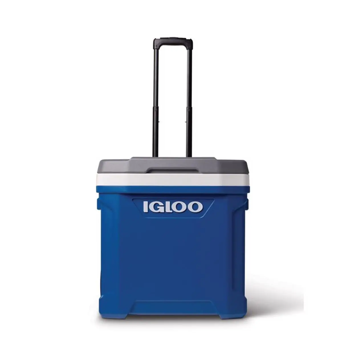 IGLOO 8082801 60 qt. Wheeled Latitude Roller Camping Cooler - Portable Blue Beverage Cooler for Sports & Outdoor, Camping & Hiking, Portable Beverage Cooler