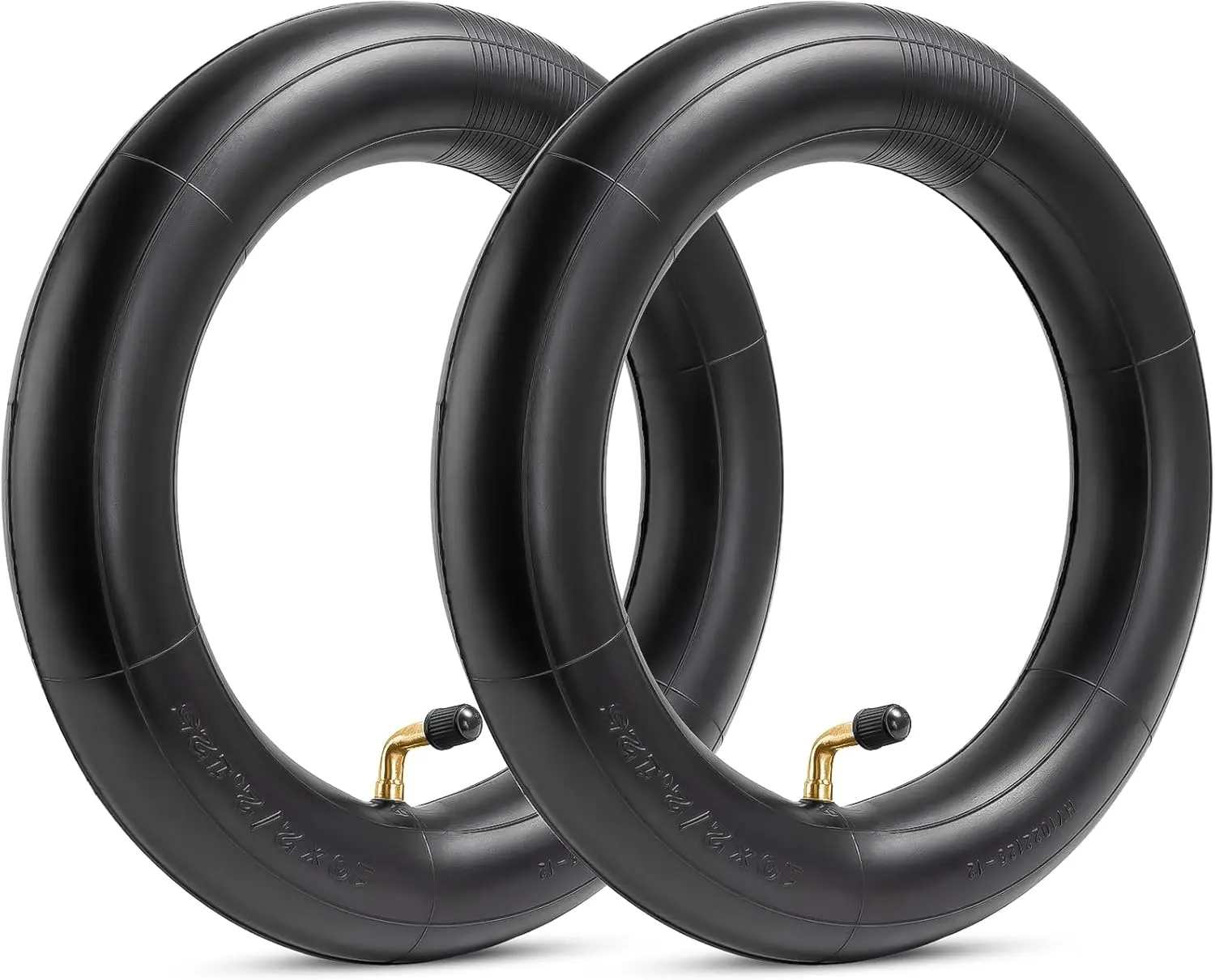Heavy-Duty 10X2 Scooter Tubes Thicker 40% 10x2.125 Inner Tube Compatible with 10x1.90 10x1.95 10 x 2.0 10 x 2.125 54-152  E- Tire Tube Electric Scooter Tubes 2-Pack