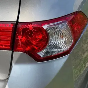 Spiders Headlight Taillight Decal - 16 Spider Stickers, Water & UV-Resistant, Easy Application, 2 Sheets, Customizable Colors