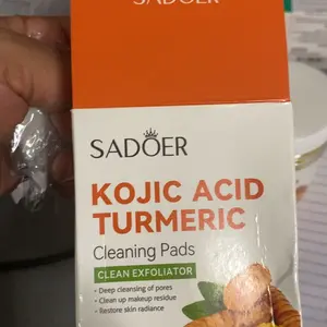 Turmeric Kojic Acid Cleansing Pads for acne and dark spots