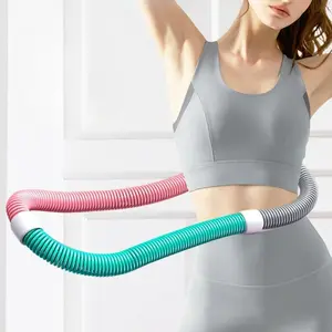Weighted Design Hula Hoop, Soft Folding Spring Hula Hoops for Women, Compact Size Fitness Equipment for Home Gym Office