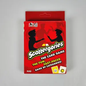 Scattergories Card Game, Fast-Paced Fun Challenge, Multiplayer Party Essential, Brainstorming Classification Race, Friends Gathering Game, Family Fun Game