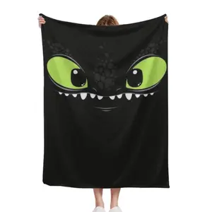 Toothless Fantasy Collection Fleece Throw Blanket How to Train Your Dragon Iconic Character Magical Scene Designs Soft Warm for Kids Adults Home Decor Gifting Must Have Animation Fans