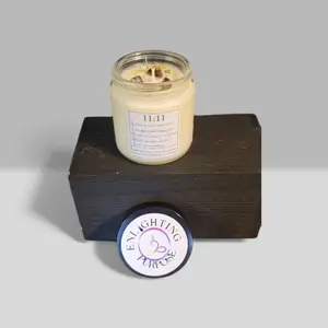 11:11 Intention Candle – 4 oz Synchronicity & Alignment Practice | Sweet Orange, Bergamot & Cedarwood for Focus & Flow