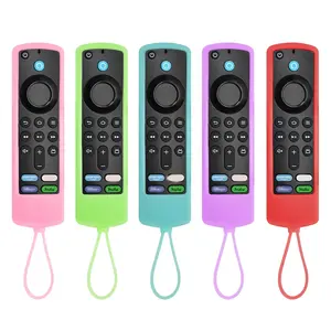 Night Glow Silicone Remote Control Case Cover for Fire TV, Ergonomic Design, Comfortable Grip, Durable Material, Easy to Carry, No Batteries Needed, Lightweight