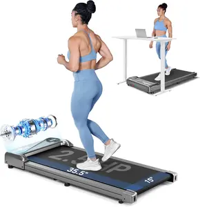 Walking Pad Treadmill Under Desk,Walking Pad Machine with 2.5HP and 265 lbs Weight Capacity Remote Control LED Display, Portable Mini Treadmill for Home/Office.