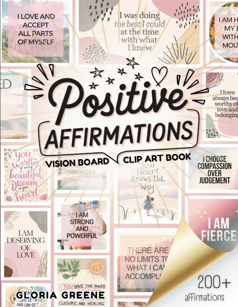 Positive Affirmations Vision Board Clip Art Book - 2026 - TikTok Shop