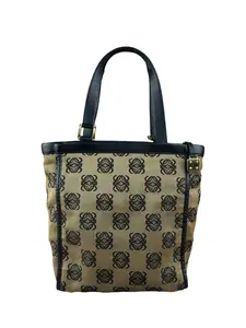 Pre-owned canvas Tote Bags Loewe Vintage Anagram Zip Tote Bag