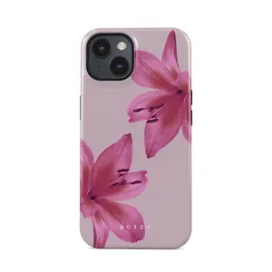 Pink Lily Phone Case, Blooming Tiger Lily Phone Cover for iPhone 16 Pro Max 15 14 13 12 11, Aesthetic Flower Protector