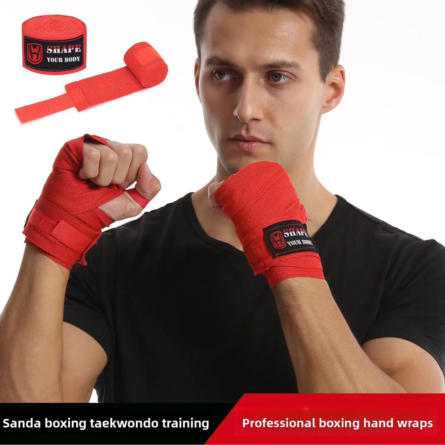 3m Professional Boxing Hand Wraps for Fighting & Sparring Cotton Bandages Sanda Taekwondo Training Gear