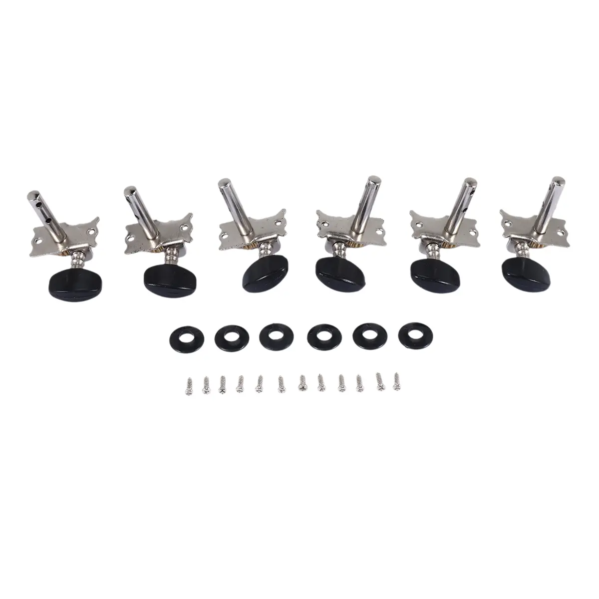 6Pcs 3R3L Guitar Tuning Pegs Open Machine Heads Acoustic Folk Guitar Tuning Peg Tuners Parts, Tuner, 6 * Guitar Tuning Pegs