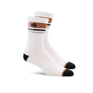 Icon MTB Socks - White/Brown