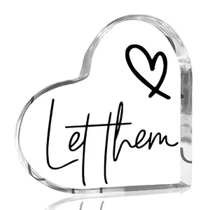Cute Office Decoration, Fun Office Decorations, Motivational Gift for Colleagues Friends, Acrylic Sign Decoration, Positive Work Environment, Heart Plaque