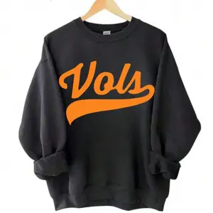 Tennessee Sweatshirt, Garment Dyed Print Sweatshirt,   Warm Vols Long Sleeve Pullover Tops, Retro Vintage Aesthetic Vols, Tennessee Game Day-Unisex Women & Men'S Campus Daily Wear