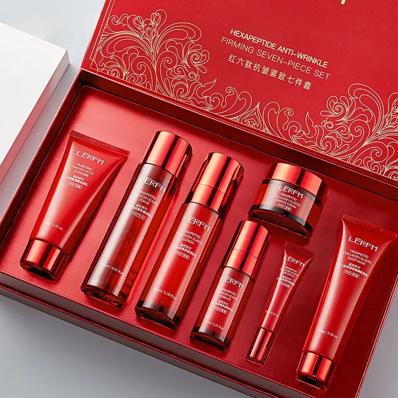 Hexapeptide Hydration Set - Moisturizing, Hydrating & Firming, 7-Piece Skincare Collection, Moisturizing Hydrating Kit