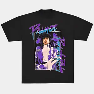 Prince Abstract Purple Rain Tee Shirt Trending Y2K