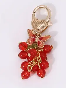 Colorful Grape Butterfly Keychain, Multiple Colors, Cute and Elegant, Ideal for Keys, Bag Decoration, Holiday Gift, Practical and Decorative