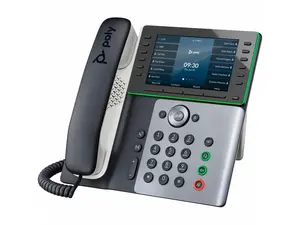 HP Poly Edge E550 IP Phone and PoE enabled, Corded desktop phone, Black | 89B57AA#ABA