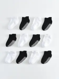 12 Pairs Baby Toddler Socks Non-Slip Boy Girl Low Top, Cute Ankle Socks with Grip, Footwear for Comfort and Style