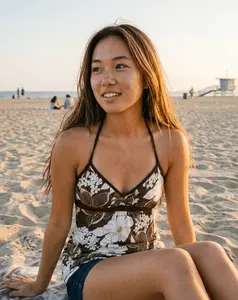Brown Tropical Halter