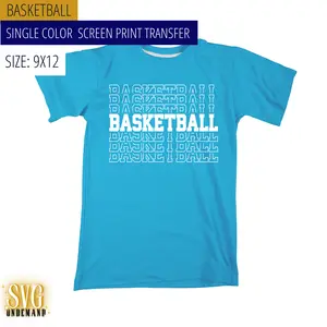 Basketball Screen Print Transfer