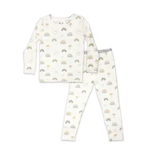 Bellabu Bear Rainbow Bamboo Kids Pajamas - Soft and Sustainable