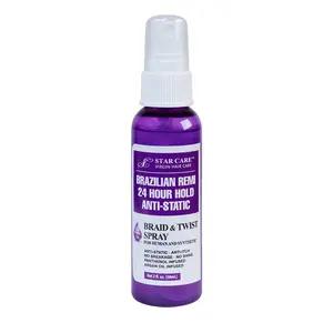 Star Care Brazilian Remi 24 Hour Hold Anti-Static Braid & Twist Spray 2oz