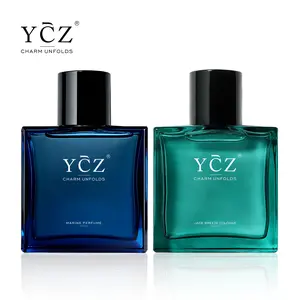 YCZ Gentleman Duo Eau de Parfum Set, Long-Lasting Men's Cologne with Aromatic Marine & Fresh Citrus Scents, 2-Pack 1.7oz Fragrances