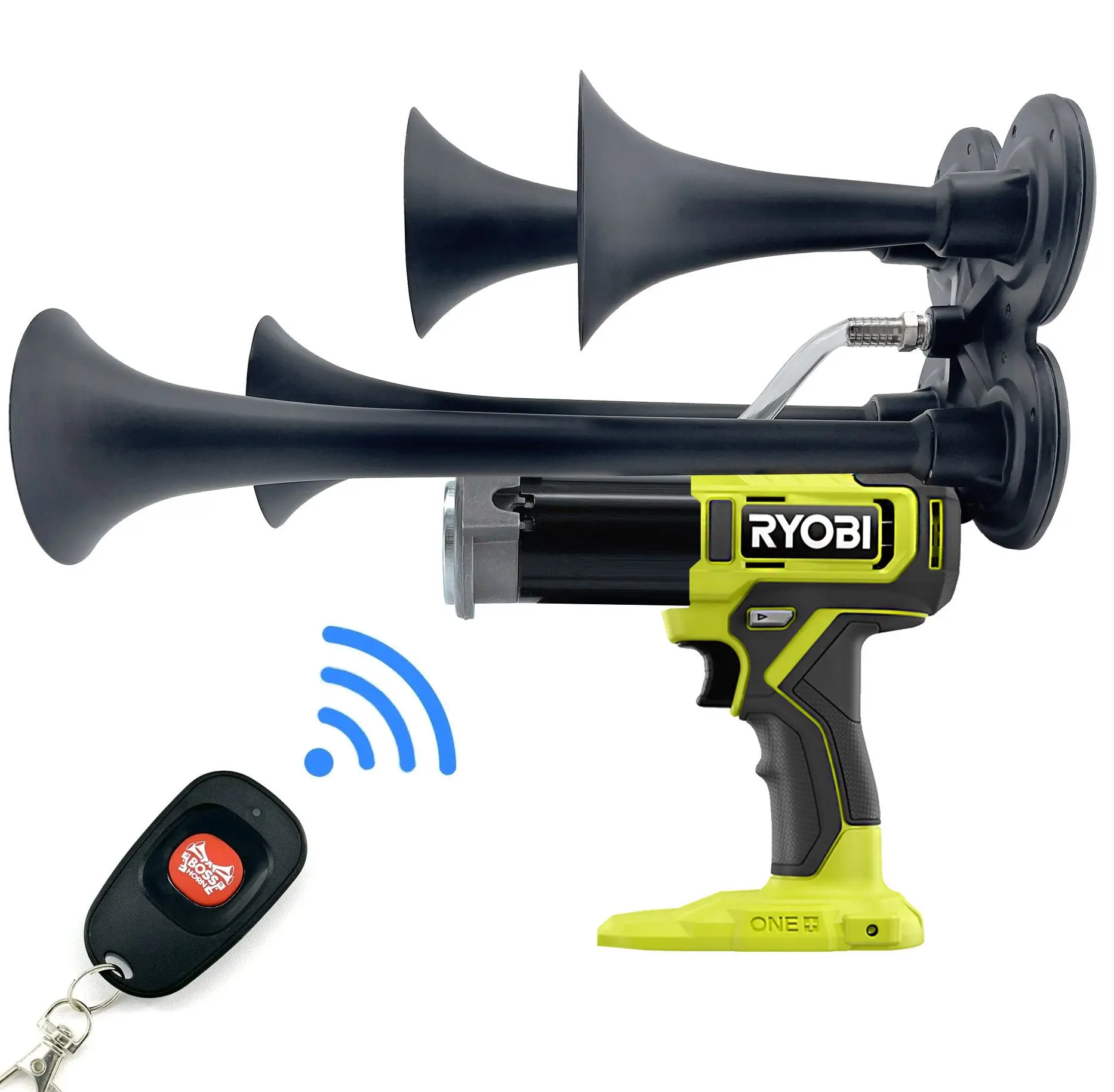 Wireless Train Horn Kit for Ryobi® 18v Battery, Wireless Horn Wireless Train Horn Kit for Ryobi® 18v Battery, Wireless Horn