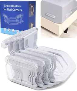 Bed Sheet Holders for Corners – Fitted Sheet Clips with Adjustable Straps for Any Mattress