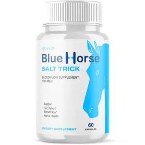 (1 Pack) Blue Horse Salt Trick Advanced Formula Supplement 60 Capsules Dietary Vitamin